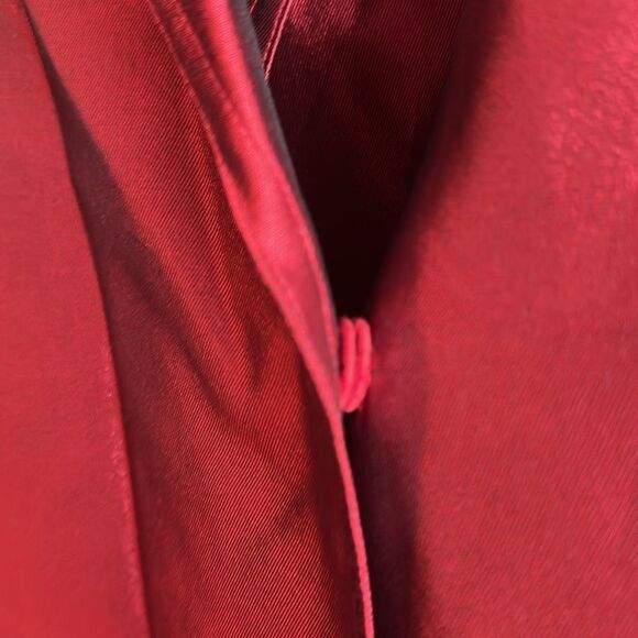 Etcetera Red Blazer Structured 100% Silk Jacket - Picture 5 of 5